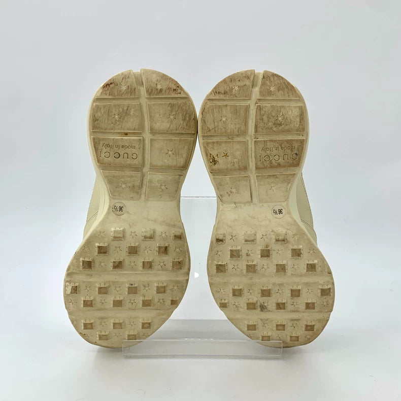 Gucci Rhyton Series Beige Logo Sneakers