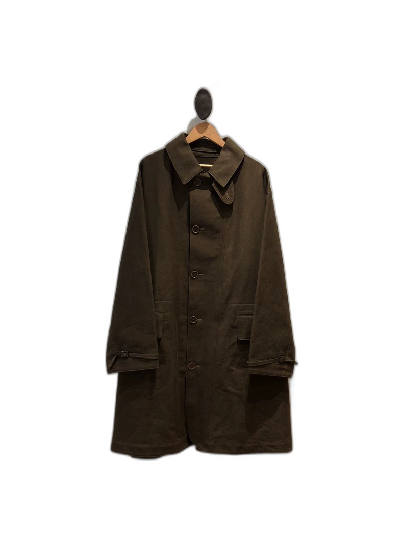 A.PRESSE Motorcycle Half Coat in Olive Green
