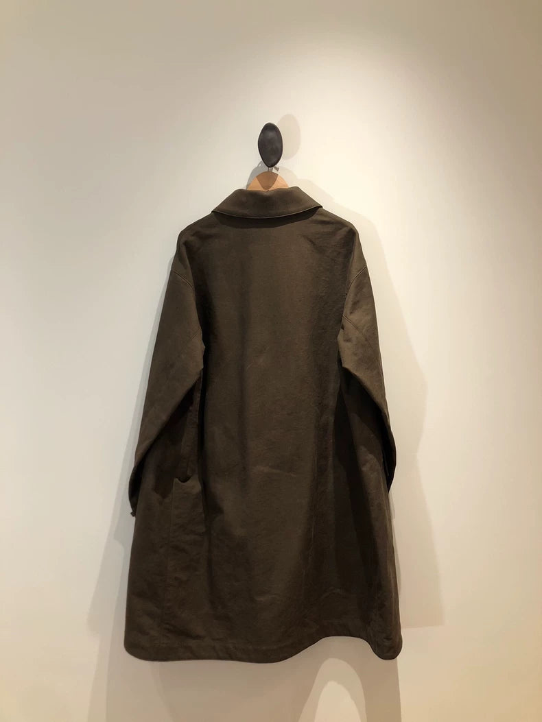 A.PRESSE Motorcycle Half Coat in Olive Green