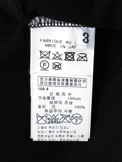 Black Long Sleeve Wrap Top