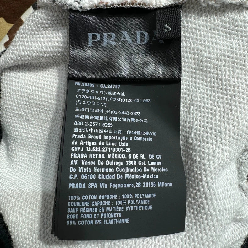 Prada Camo Triangle Logo Hoodie