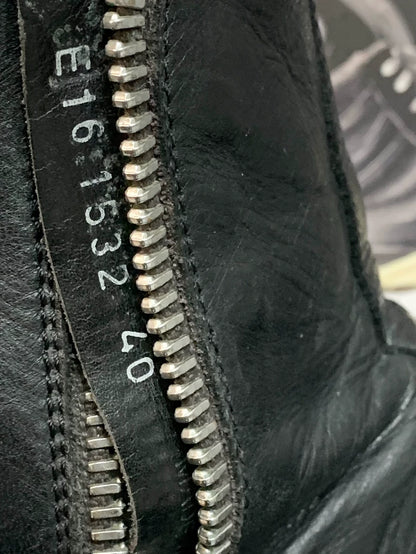 Rick Owens High Top Sneakers Black and White-yf