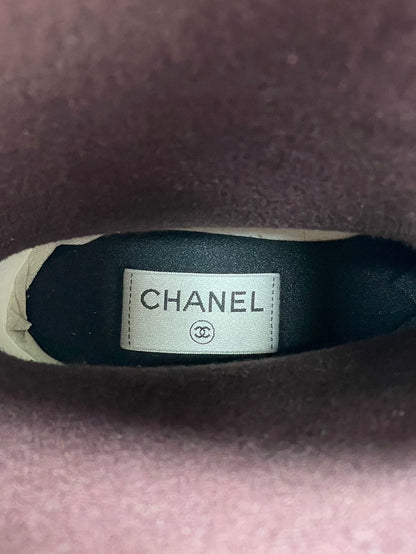 Chanel Black and White Rain Boots