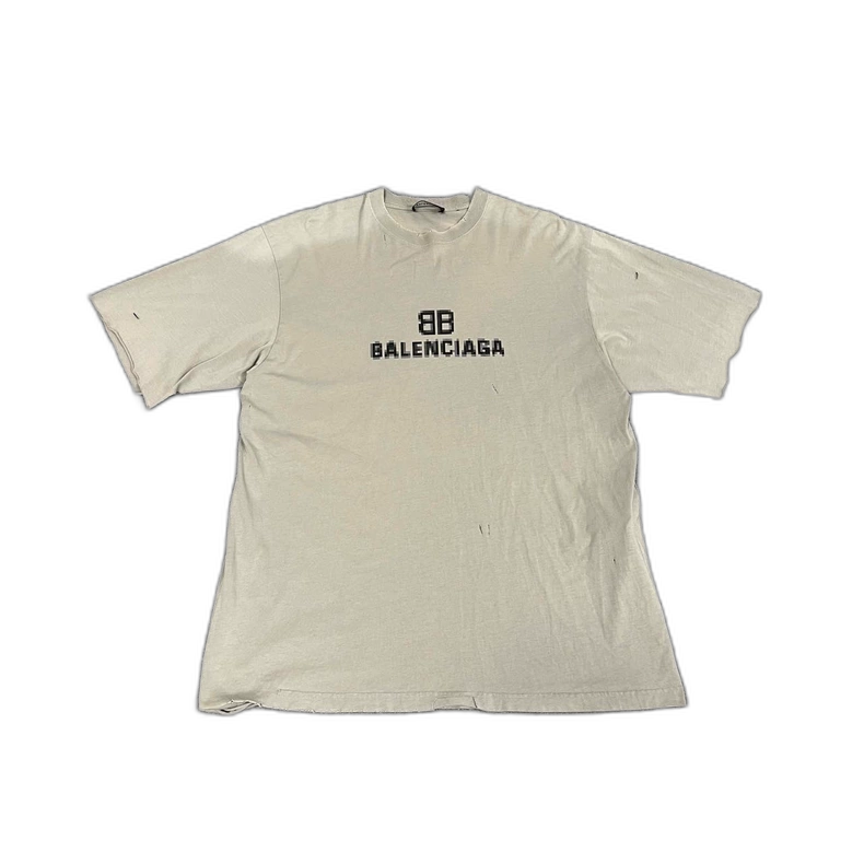 Balenciaga Mosaic Double B Print T-Shirt