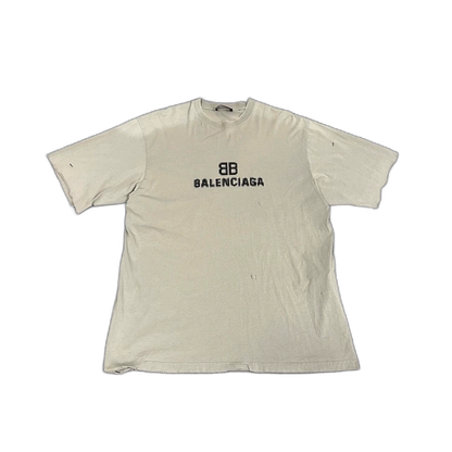 Balenciaga Mosaic Double B Print T-Shirt