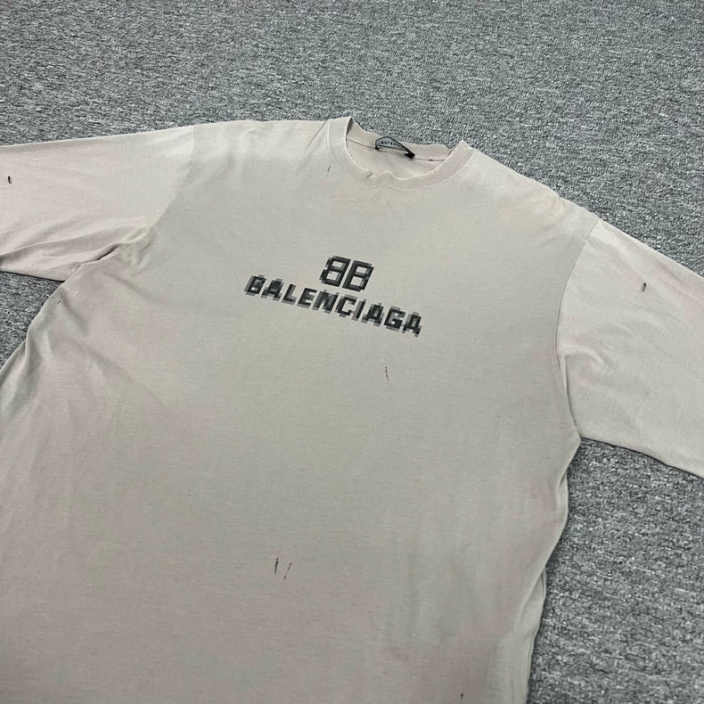 Balenciaga Mosaic Double B Print T-Shirt