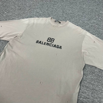 Balenciaga Mosaic Double B Print T-Shirt
