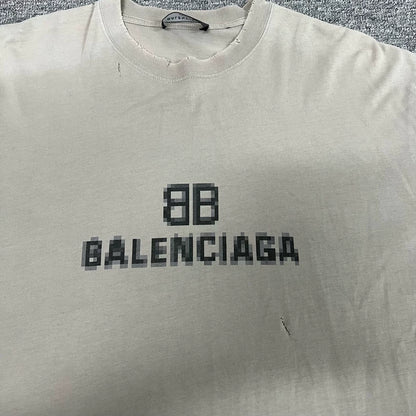 Balenciaga Mosaic Double B Print T-Shirt