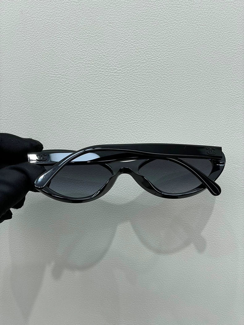 Chanel Cat Eye Sunglasses with Logo