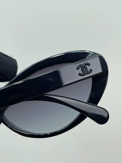 Chanel Cat Eye Sunglasses with Logo