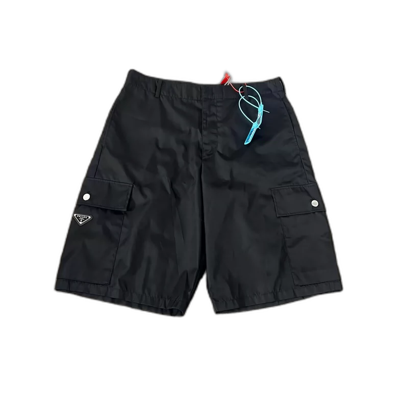 Prada Triangle Logo Nylon Shorts