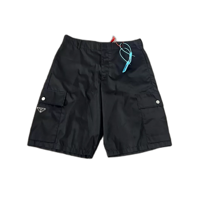 Prada Triangle Logo Nylon Shorts