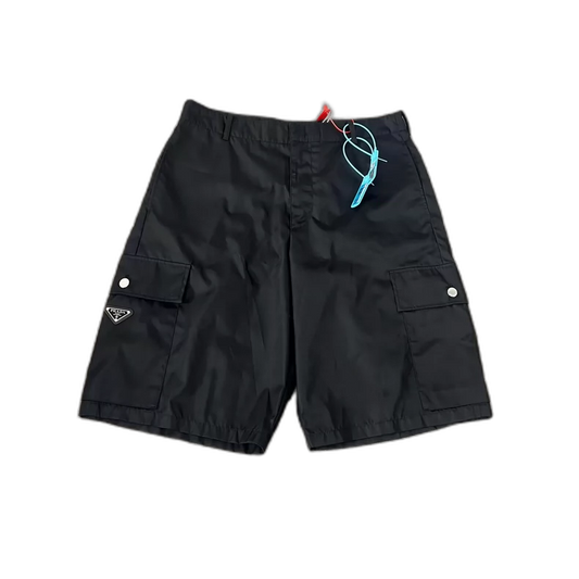 Prada Triangle Logo Nylon Shorts