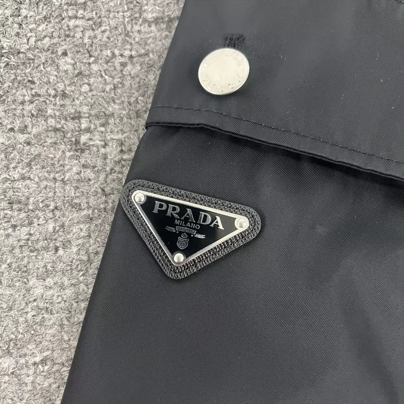 Prada Triangle Logo Nylon Shorts
