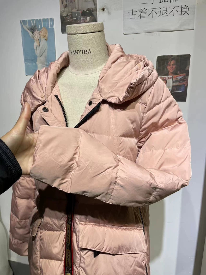 Vintage Givenchy Pink Hooded Puffer Jacket