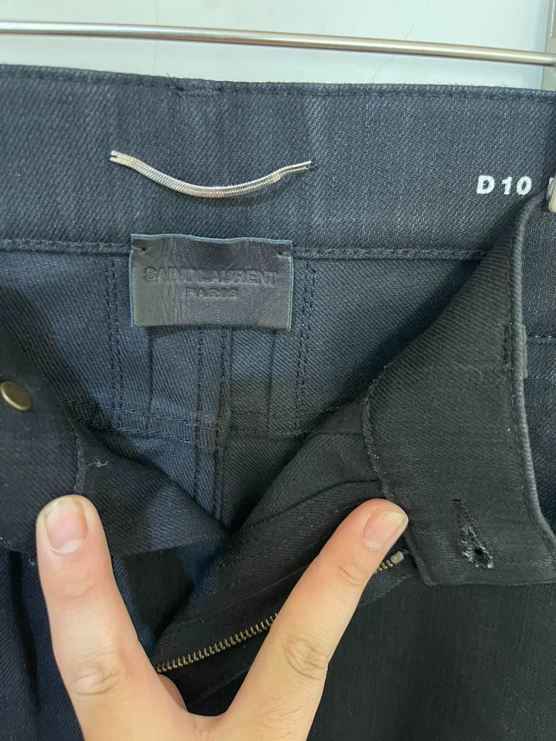 Saint Laurent Distressed Denim Pants D10