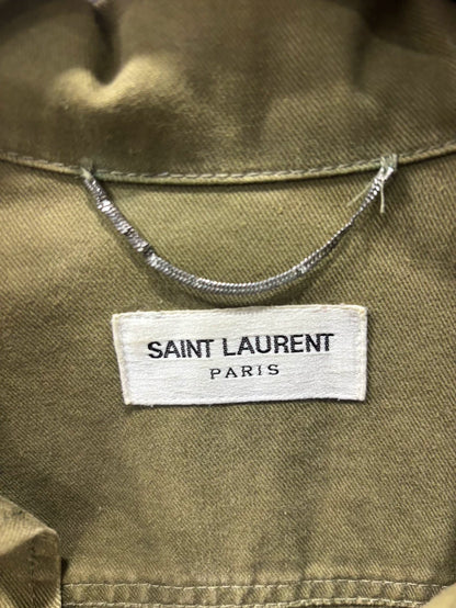 YSL Saint Laurent Utility Jacket in Olive Green