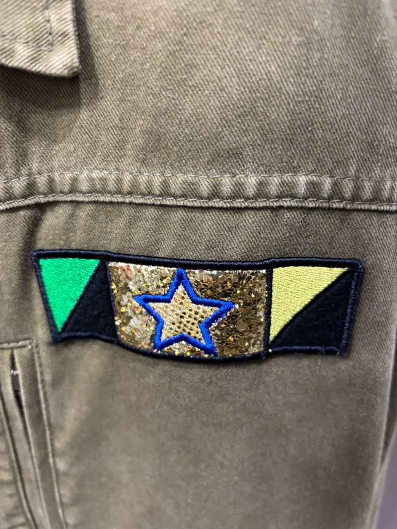 YSL Saint Laurent Utility Jacket in Olive Green