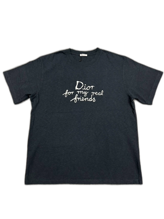 Dior Embroidered Letter Short Sleeve Tee