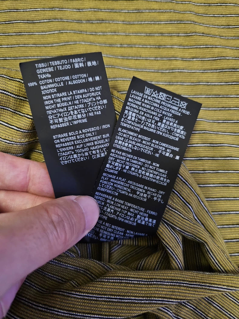 Saint Laurent Brown Plaid Short Sleeve T-shirt-yf