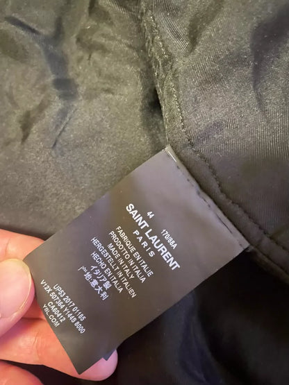 Saint Laurent Velvet Bomber Jacket-yf