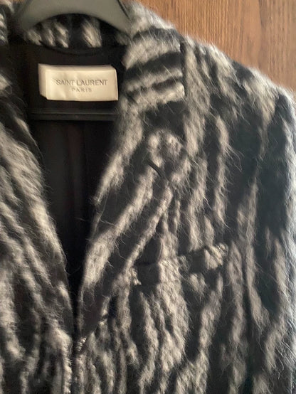 Saint Laurent Mohair Coat Size 46