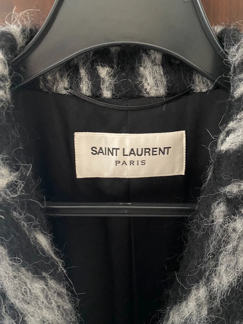 Saint Laurent Mohair Coat Size 46