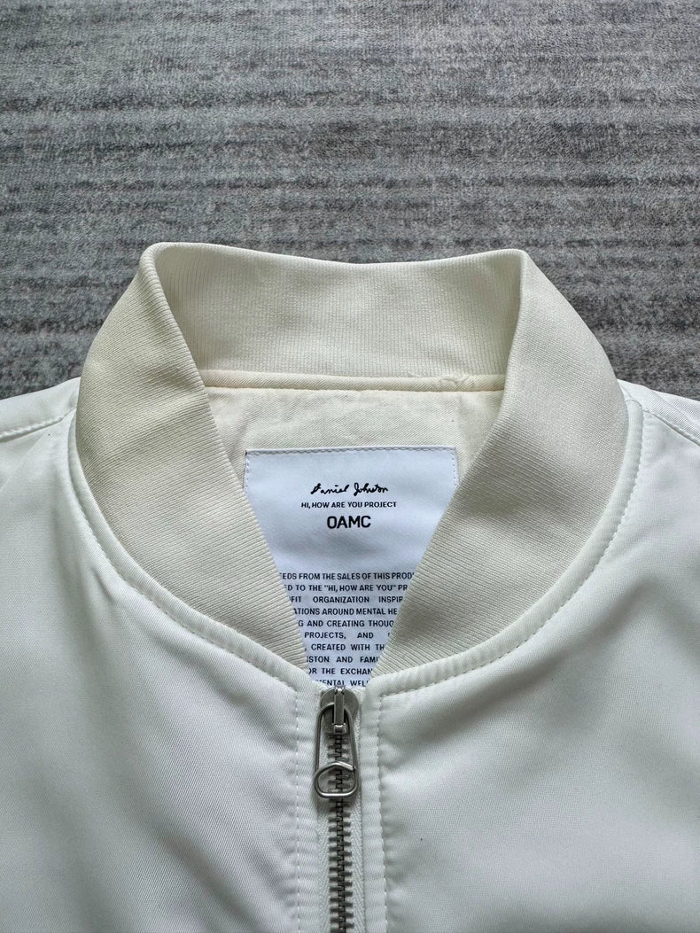 OAMC White Bomber Jacket-zp