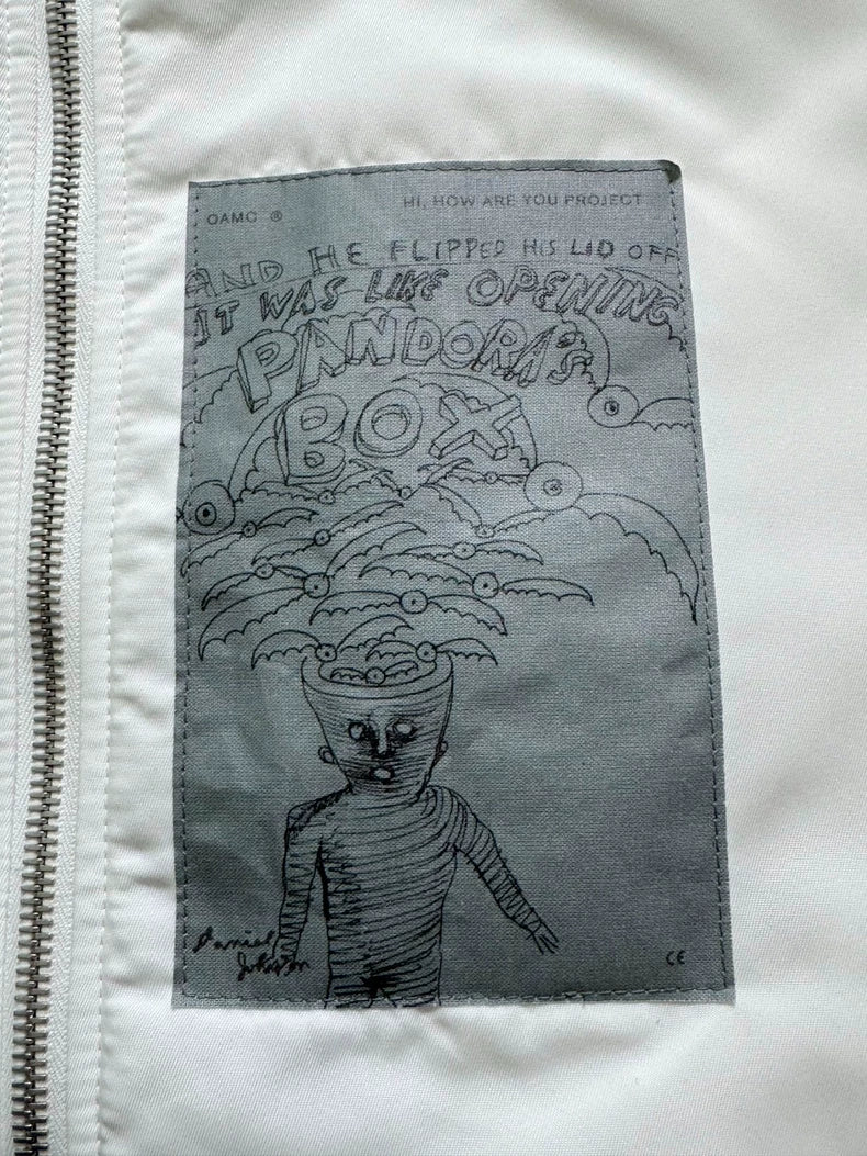 OAMC White Bomber Jacket-zp