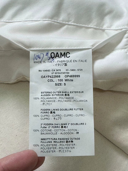 OAMC White Bomber Jacket-zp