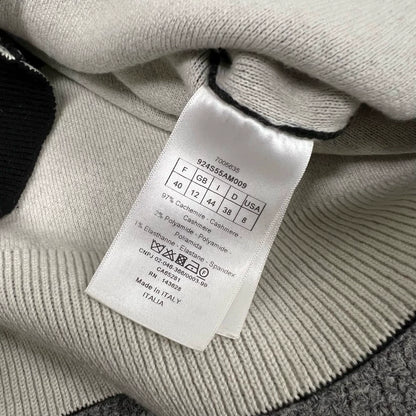 Black Wool Sweater with Logo Design