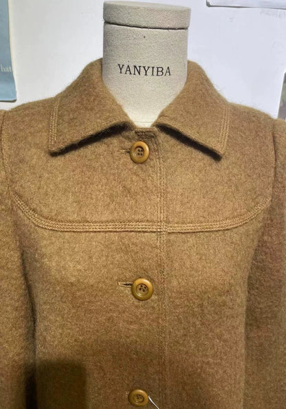 Vintage Prada Wool Blend Long Coat