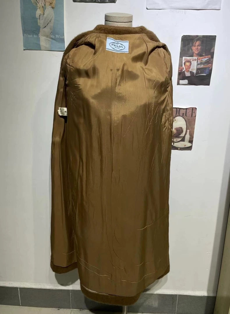 Vintage Prada Wool Blend Long Coat