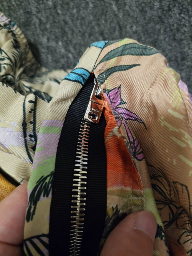 Amiri Silk Floral Print Casual Shorts-yf