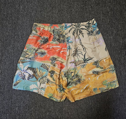 Amiri Silk Floral Print Casual Shorts-yf