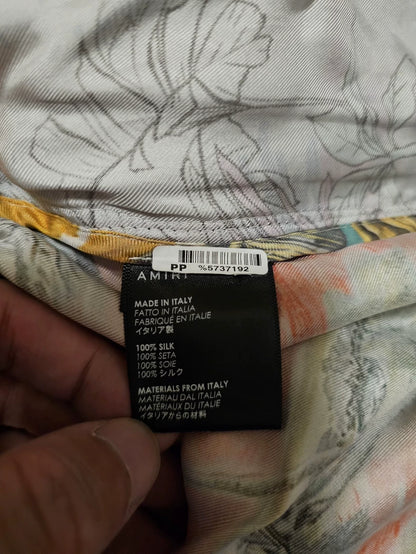 Amiri Silk Floral Print Casual Shorts-yf