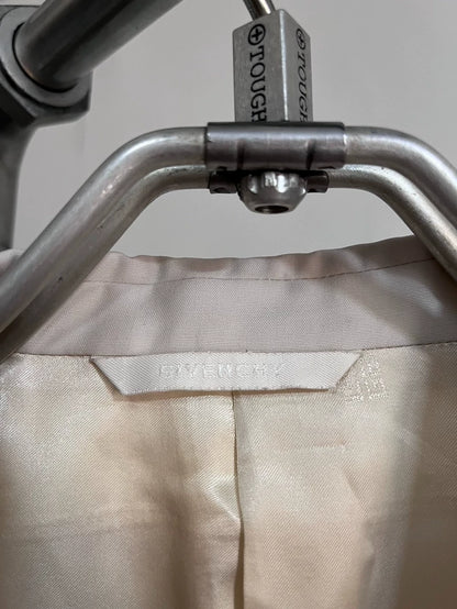 Givenchy Beige Lock Closure Suit Jacket