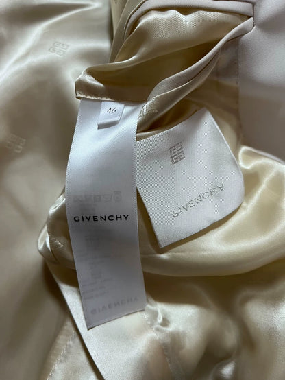 Givenchy Beige Lock Closure Suit Jacket