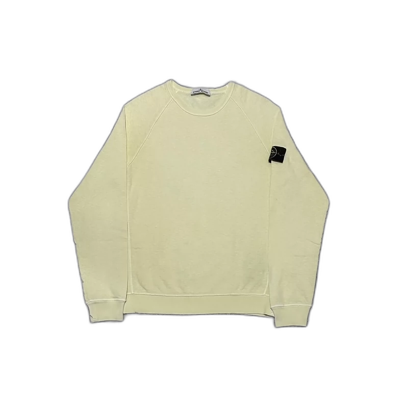 Stone Island Crewneck Sweatshirt in Light Yellow