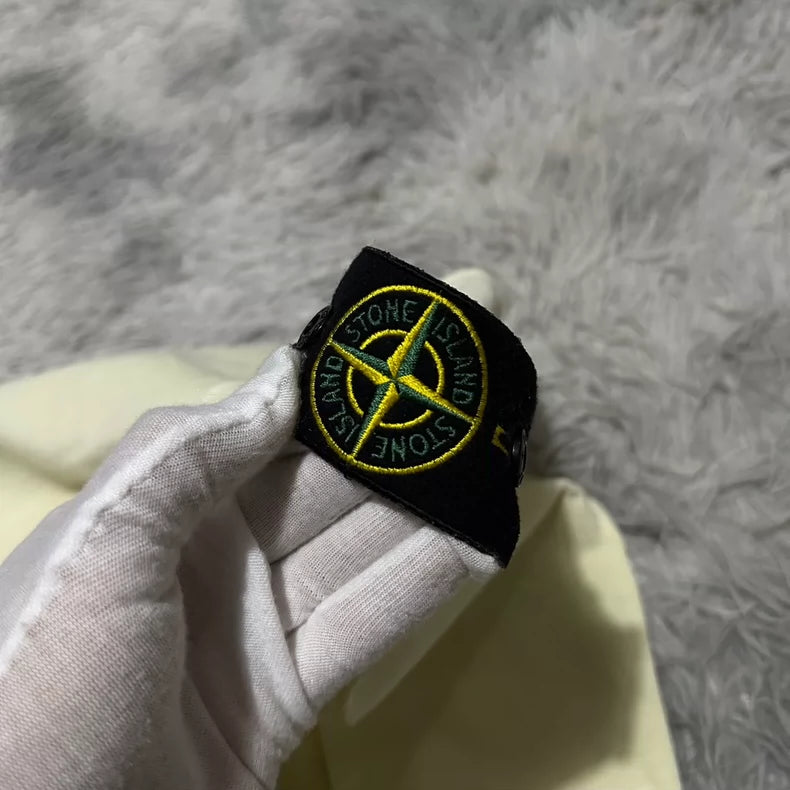 Stone Island Crewneck Sweatshirt in Light Yellow