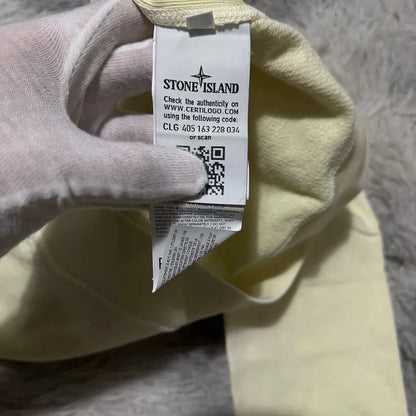 Stone Island Crewneck Sweatshirt in Light Yellow