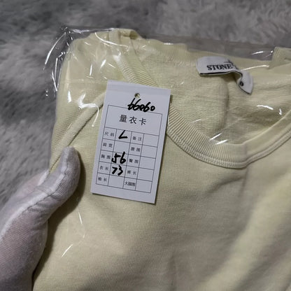 Stone Island Crewneck Sweatshirt in Light Yellow