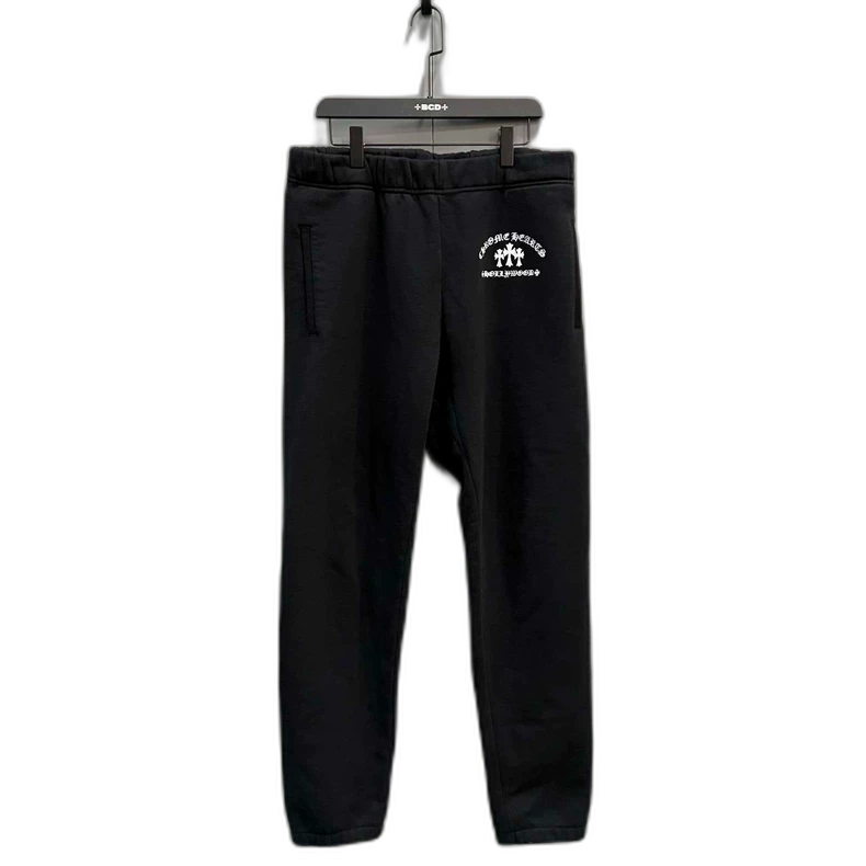 Chrome Hearts Black Sweatpants with Cross Design