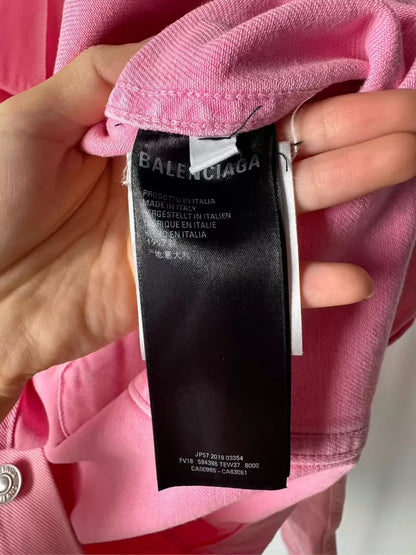 Pink Balenciaga Embroidered Jacket