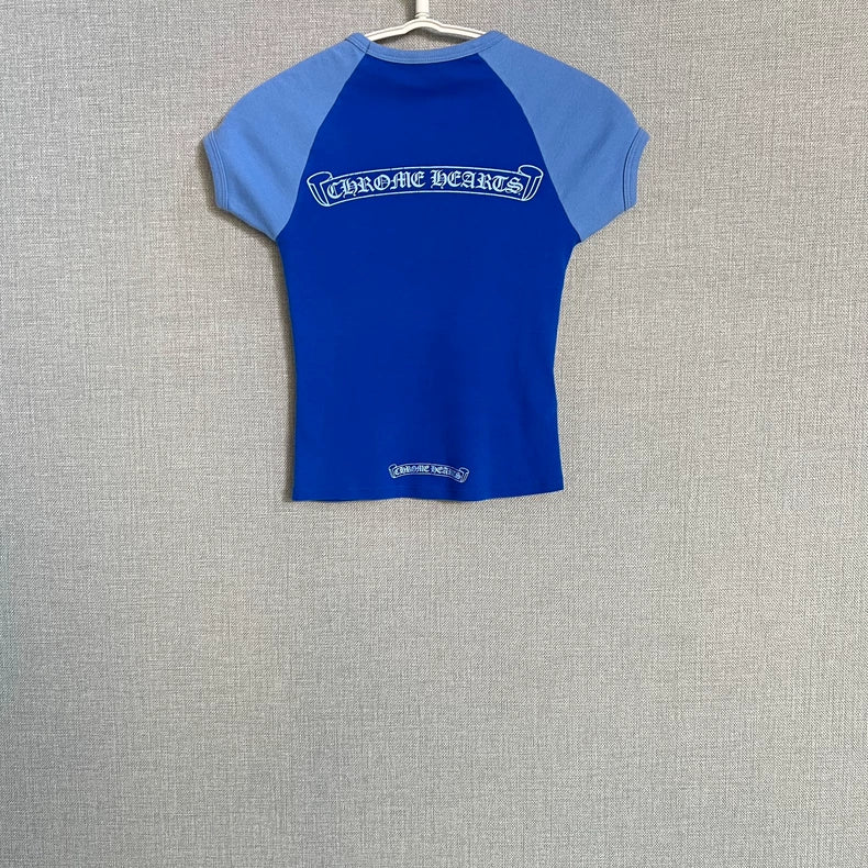 Chrome Hearts Baby Series Blue T-Shirt