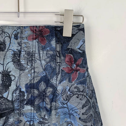 Dior Floral Pattern Cotton Casual Shorts