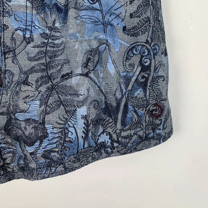 Dior Floral Pattern Cotton Casual Shorts