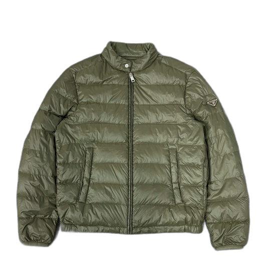 Prada Triangular Logo Down Jacket
