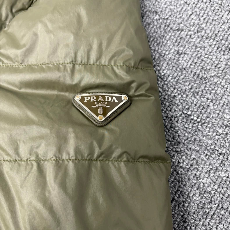 Prada Triangular Logo Down Jacket