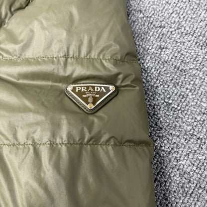Prada Triangular Logo Down Jacket